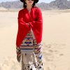 Tibetan Colorful Geometry Shawl Tibetan Colorful Geometry Shawl