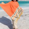 Tibetan Colorful Geometry Shawl Tibetan Colorful Geometry Shawl