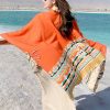 Tibetan Colorful Geometry Shawl Tibetan Colorful Geometry Shawl