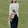 Tibetan Colorful Geometry Shawl Tibetan Colorful Geometry Shawl