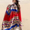 Tibetan Colorful Geometry Shawl Tibetan Colorful Geometry Shawl