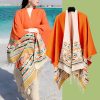 Tibetan Colorful Geometry Shawl Tibetan Colorful Geometry Shawl