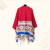 Tibetan Colorful Geometry Shawl Tibetan Colorful Geometry Shawl