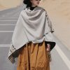 Tibetan Colorful Geometry Shawl Tibetan Colorful Geometry Shawl