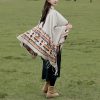 Tibetan Colorful Geometry Shawl Tibetan Colorful Geometry Shawl