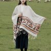 Tibetan Colorful Geometry Shawl Tibetan Colorful Geometry Shawl