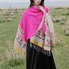 Tibetan Colorful Geometry Shawl Tibetan Colorful Geometry Shawl