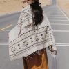 Tibetan Colorful Geometry Shawl Tibetan Colorful Geometry Shawl