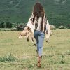 Tibetan Colorful Striped Tassel Shawl Tibetan Colorful Striped Tassel Shawl