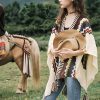 Tibetan Colorful Striped Tassel Shawl Tibetan Colorful Striped Tassel Shawl