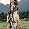 Tibetan Colorful Striped Tassel Shawl Tibetan Colorful Striped Tassel Shawl