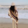 Tibetan Colorful Striped Tassel Shawl Tibetan Colorful Striped Tassel Shawl
