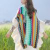 Tibetan Colorful Striped Tassel Shawl Tibetan Colorful Striped Tassel Shawl