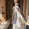 Tibetan Colorful Striped Tassel Shawl Tibetan Colorful Striped Tassel Shawl