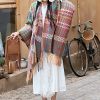 Tibetan Colorful Wavy Striped Shawl Tibetan Colorful Wavy Striped Shawl