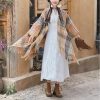Tibetan Colorful Wavy Striped Shawl Tibetan Colorful Wavy Striped Shawl