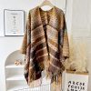 Tibetan Colorful Wavy Striped Shawl Tibetan Colorful Wavy Striped Shawl