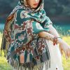 Tibetan Design Travel Wrap Scarf Tibetan Design Travel Wrap Scarf