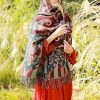 Tibetan Design Travel Wrap Scarf Tibetan Design Travel Wrap Scarf