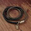 Tibetan Ebony Wood Beads Copper Multilayered Healing Bracelet Tibetan Ebony Wood Beads Copper Multilayered Healing Bracelet