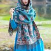 Tibetan Floral Leaves Pattern Shawl Tibetan Floral Leaves Pattern Shawl