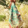 Tibetan Floral Leaves Pattern Shawl Tibetan Floral Leaves Pattern Shawl