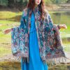 Tibetan Floral Leaves Pattern Shawl Tibetan Floral Leaves Pattern Shawl