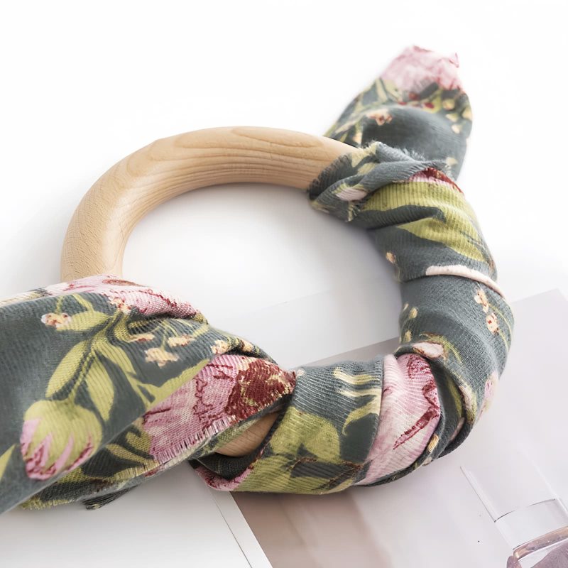Tibetischer Schal mit floralem Blütenprint Tibetan Shawl Blooming Flowers Print Scarf