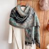 Tibetan Flower Branch Tassel Shawl Tibetan Flower Branch Tassel Shawl