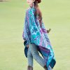 Tibetan Geometric Floral Design Shawl Tibetan Geometric Floral Design Shawl