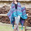 Tibetan Geometric Floral Design Shawl Tibetan Geometric Floral Design Shawl