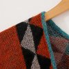 Tibetan Geometric Orange Shawl Tibetan Geometric Orange Shawl