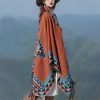 Tibetan Geometric Orange Shawl Tibetan Geometric Orange Shawl