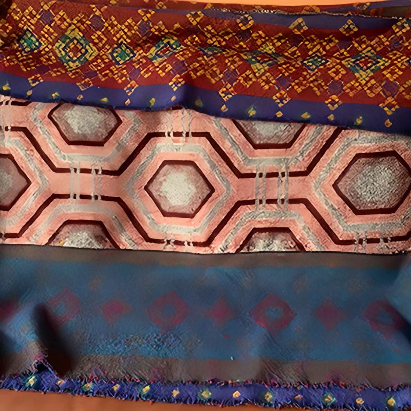 Tibetan Geometric Pattern Shawl Tibetan Geometric Pattern Shawl