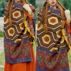 Tibetan Geometric Pattern Shawl Tibetan Geometric Pattern Shawl
