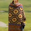 Tibetan Geometric Pattern Shawl Tibetan Geometric Pattern Shawl