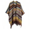 Tibetan Geometric Tassel Shawl Tibetan Geometric Tassel Shawl