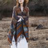 Tibetan Geometric Tassel Shawl Tibetan Geometric Tassel Shawl