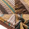 Tibetan Geometric Tassel Shawl Tibetan Geometric Tassel Shawl