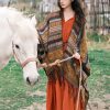 Tibetan Geometric Tassel Shawl Tibetan Geometric Tassel Shawl