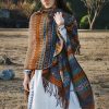 Tibetan Geometric Tassel Shawl Tibetan Geometric Tassel Shawl