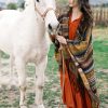 Tibetan Geometric Tassel Shawl Tibetan Geometric Tassel Shawl