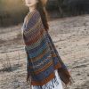 Tibetan Geometric Tassel Shawl Tibetan Geometric Tassel Shawl