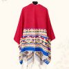 Tibetan Geometric Tassel Shawl Tibetan Geometric Tassel Shawl