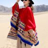 Tibetan Geometric Tassel Shawl Tibetan Geometric Tassel Shawl