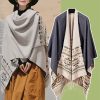 Tibetan Geometric Tassel Shawl Tibetan Geometric Tassel Shawl
