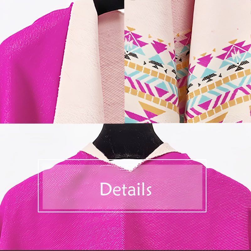 Tibetan Geometric Tassel Shawl Tibetan Geometric Tassel Shawl