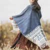 Tibetan Geometric Tassel Shawl Tibetan Geometric Tassel Shawl