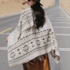 Tibetan Geometric Tassel Shawl Tibetan Geometric Tassel Shawl