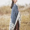 Tibetan Geometric Tassel Shawl Tibetan Geometric Tassel Shawl